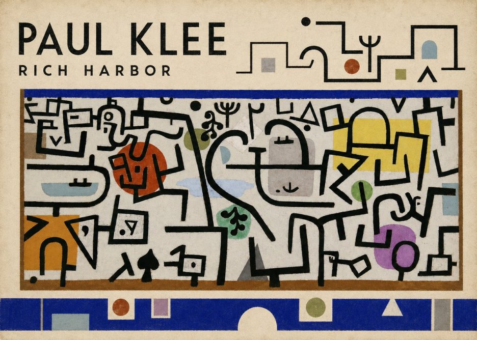 Paul Klee Rich Harbor No4 - Plakat