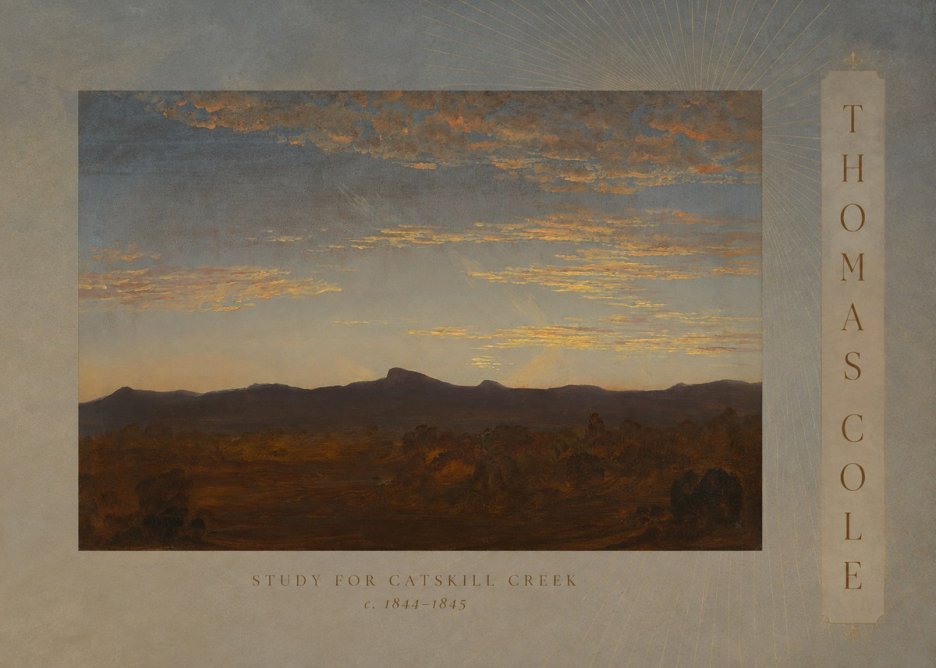 Thomas Cole Study for Catskill Creek I No3 - Plakat