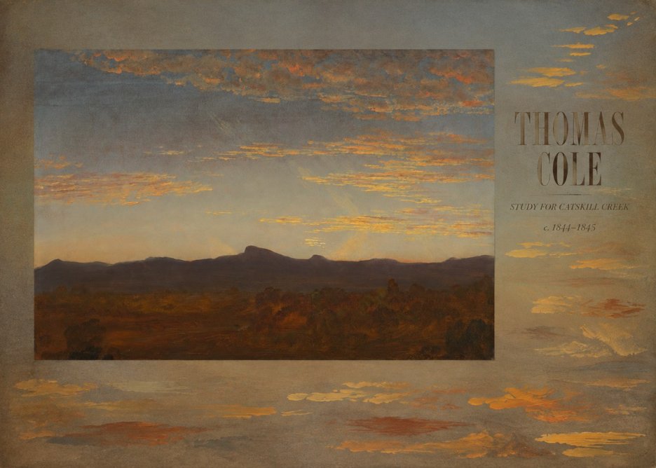 Thomas Cole Study for Catskill Creek I No5 - Plakat