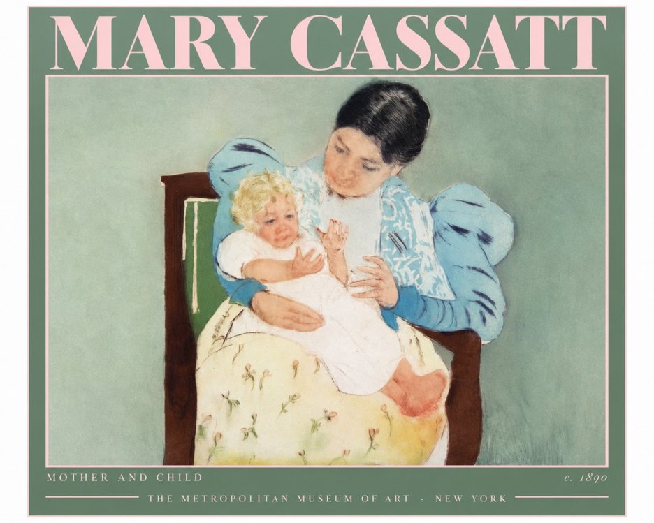 Mary Cassatt Mother and Child III No3 - Plakat
