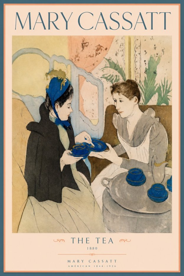 Mary Cassatt The Tea No2 - Plakat