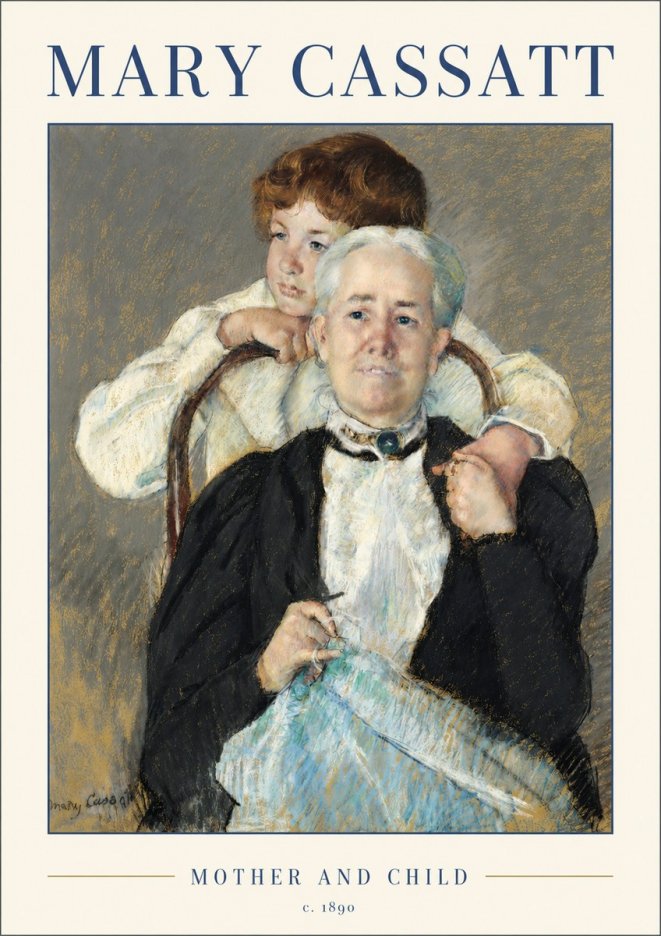 Mary Cassatt Mother and Child V No2 - Plakat