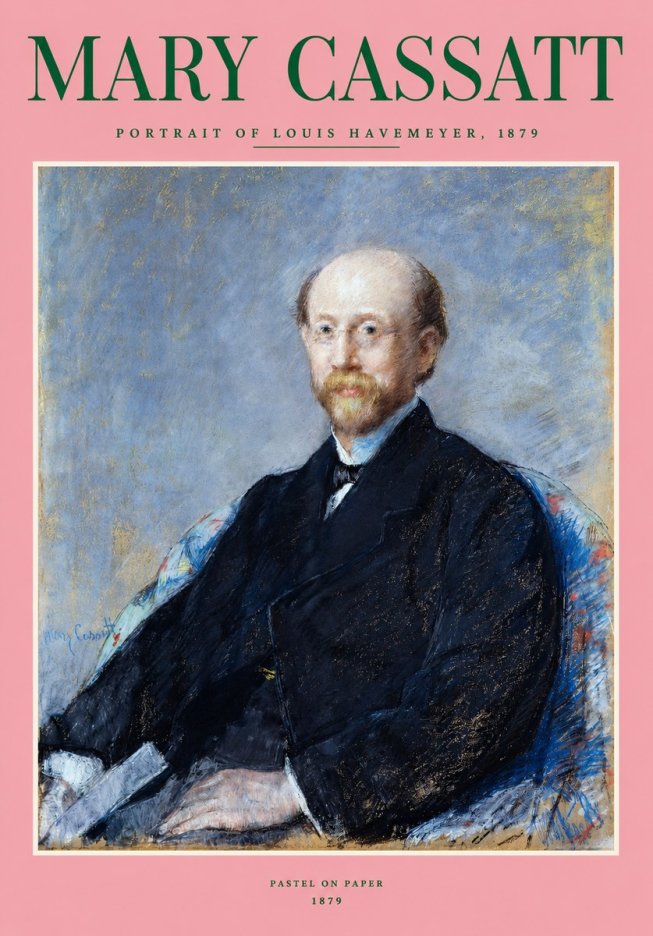Mary Cassatt Portrait of Louis Havemeyer No2 - Plakat