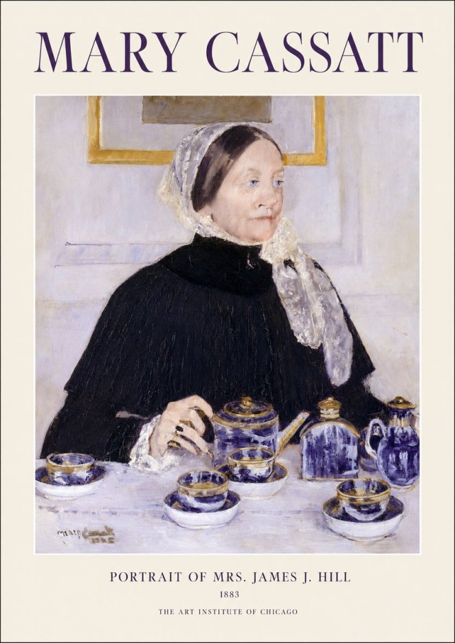 Mary Cassatt Portrait of Mrs. James J. Hill No1 - Plakat