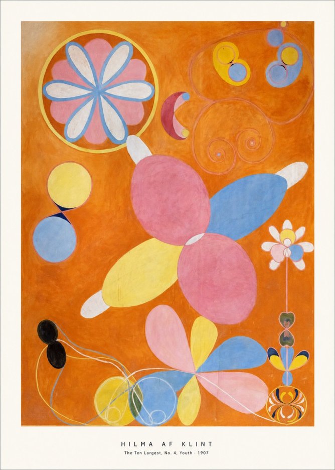 Hilma af Klint The Ten Largest, No. 4, Youth No6 - Plakat