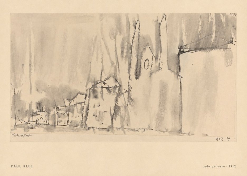 Paul Klee Ludwigstrasse No6 - Plakat
