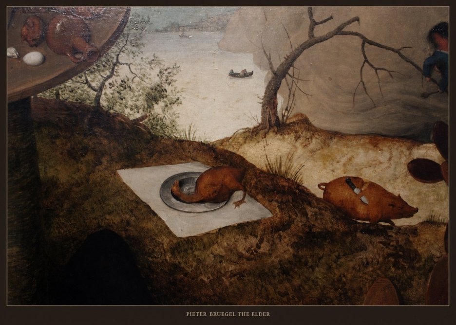 Pieter Bruegel The Pig Is Stabbed No5 - Plakat