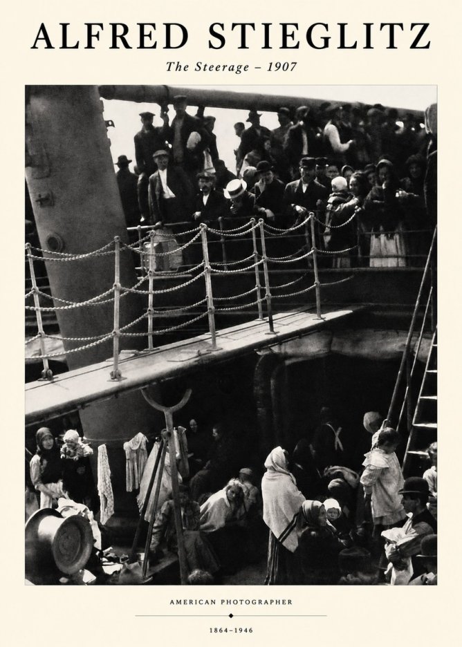 Alfred Stieglitz The Steerage – 1907 No1 - Plakat