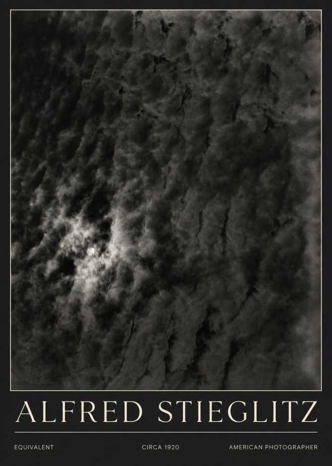 Alfred Stieglitz Equivalent II No5 - Plakat