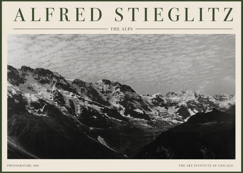 Alfred Stieglitz The Alps No3 - Plakat