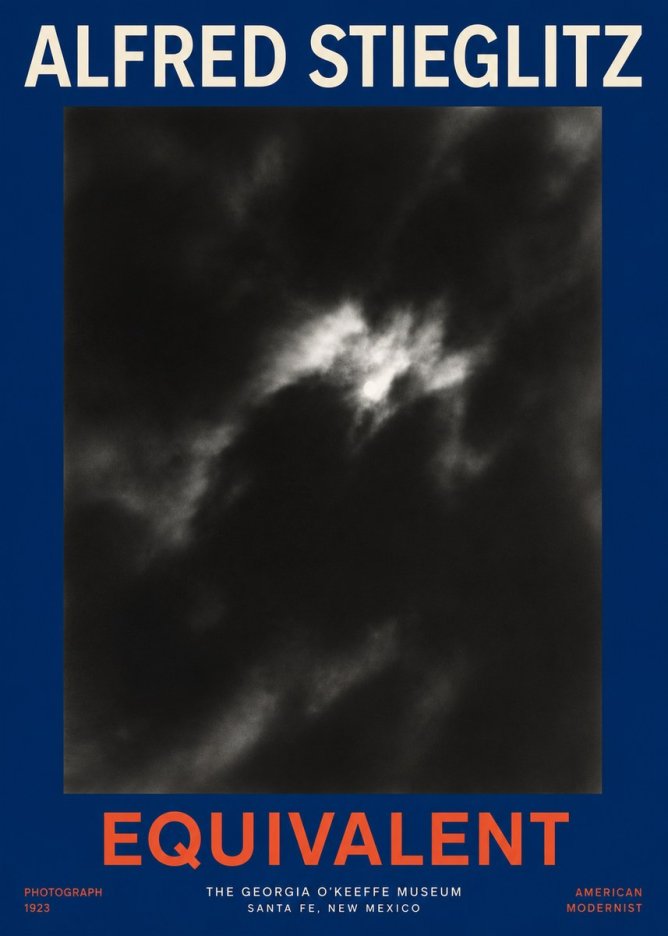 Alfred Stieglitz Equivalent IV No4 - Plakat
