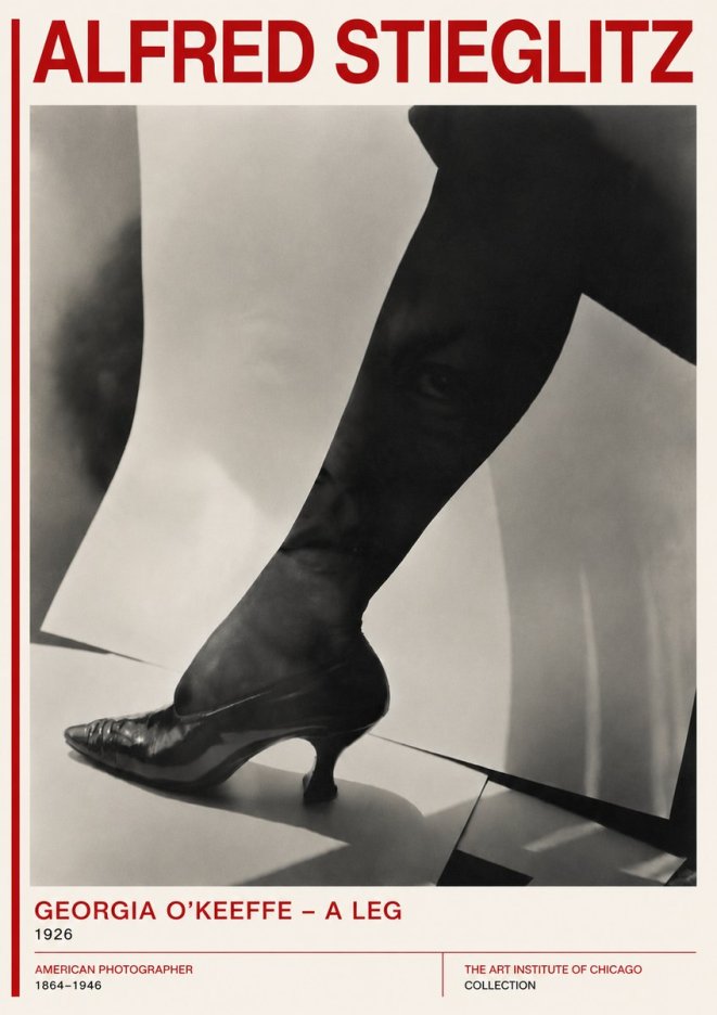 Alfred Stieglitz Georgia O'keeffe – a Leg No5 - Plakat