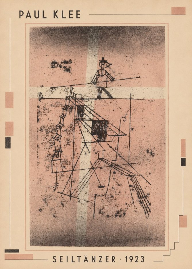 Paul Klee Seiltänzer III No3 - Plakat