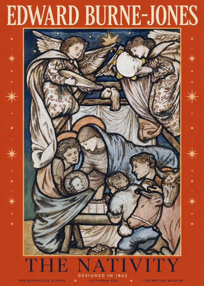 Edward Burne-Jones The Nativity No2 - Plakat