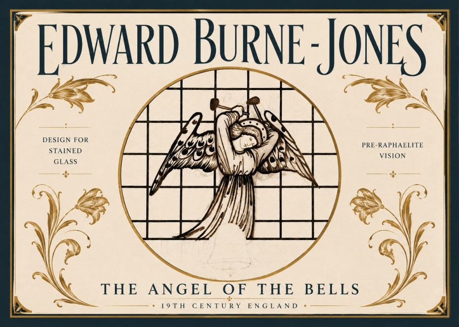 Edward Burne-Jones The Angel of the Bells No6 - Plakat