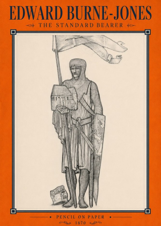 Edward Burne-Jones The Standard Bearer No2 - Plakat