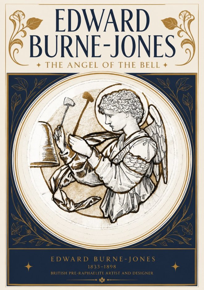 Edward Burne-Jones The Angel of the Bell No3 - Plakat