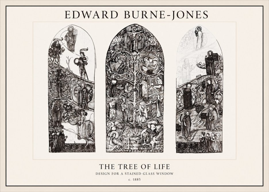 Edward Burne-Jones The Tree of Life No1 - Plakat
