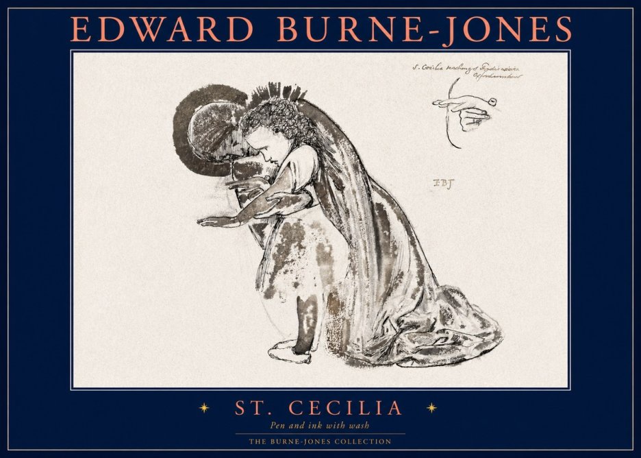 Edward Burne-Jones St. Cecilia No2 - Plakat