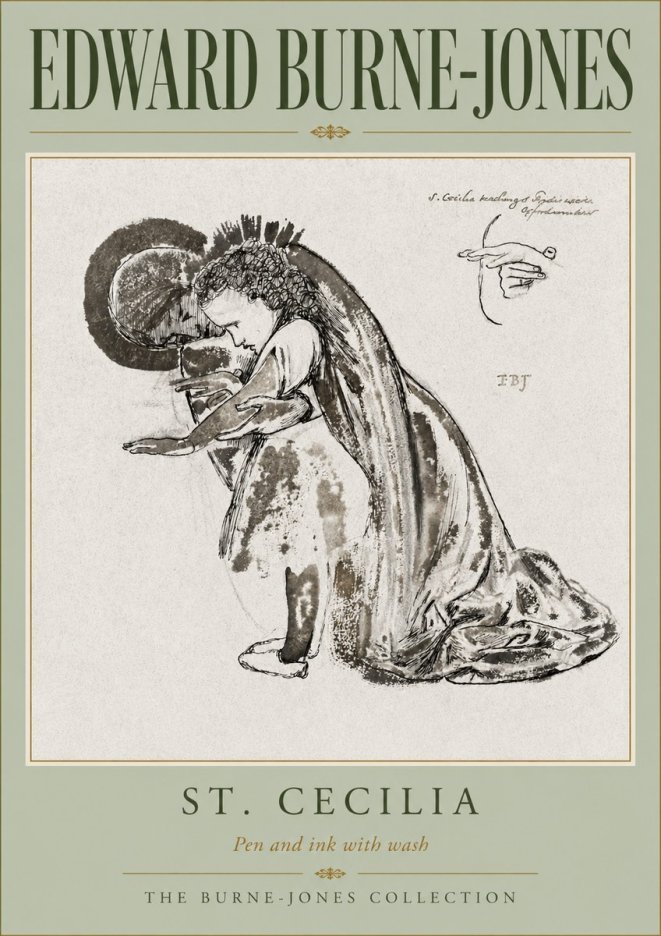 Edward Burne-Jones St. Cecilia No5 - Plakat