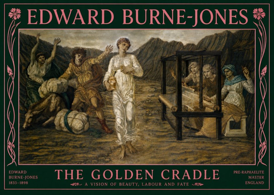 Edward Burne-Jones The Golden Cradle No5 - Plakat