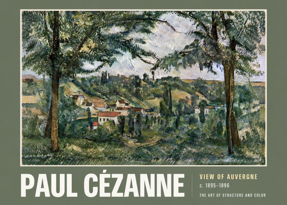 Paul Cézanne View of Auvergne No2 - Plakat