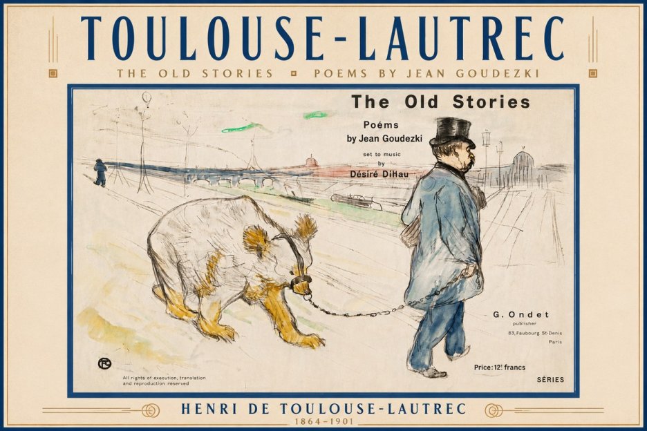 Toulouse-Lautrec Les Vieilles Histoires II No6 - Plakat