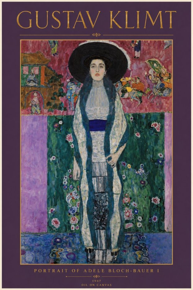 Klimt Portrait of Adele Bloch-bauer I No3 - Plakat