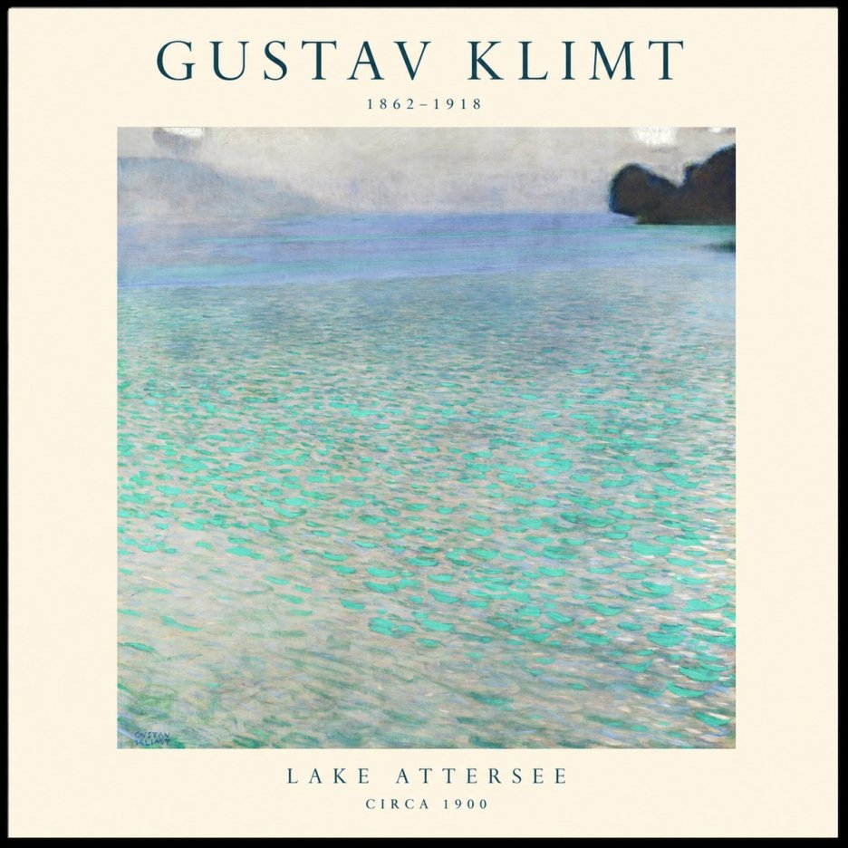 Klimt Lake Attersee No1 - Plakat