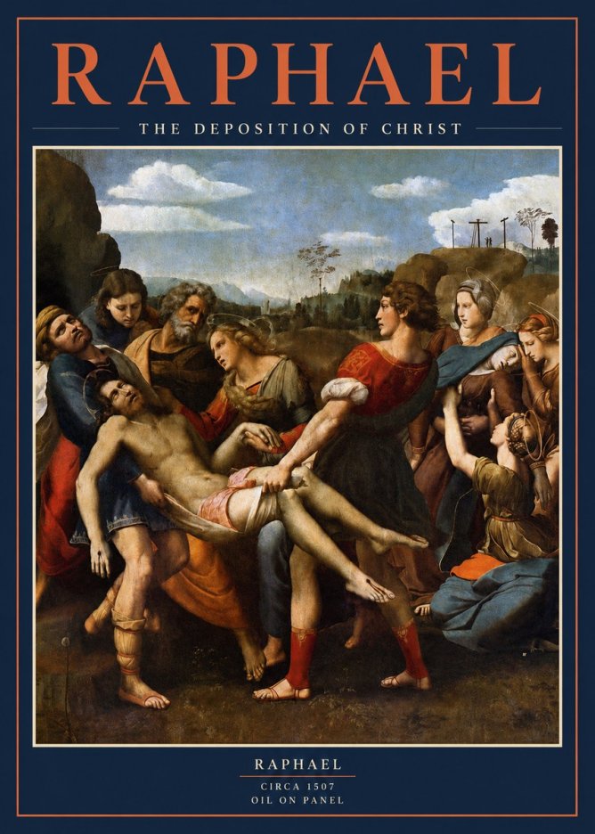 Raphael The Deposition of Christ No2 - Plakat