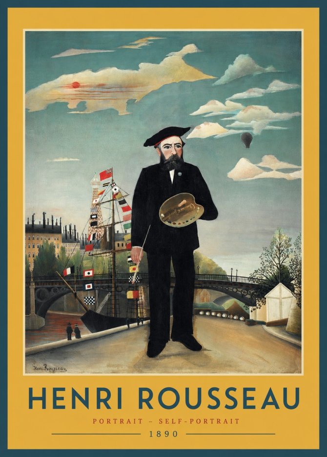 Rousseau Portrait - Self-portrait No2 - Plakat