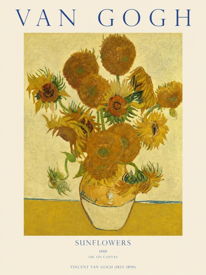 Van Gogh Sunflowers II No1 - Plakat