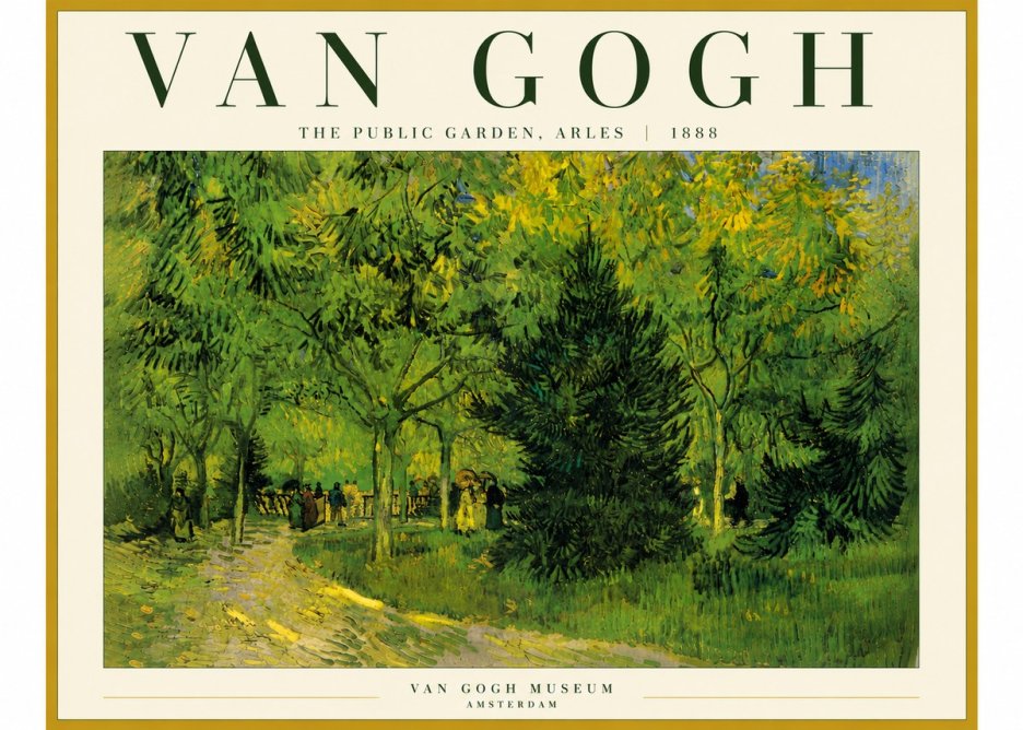 Van Gogh The Public Garden, Arles No6 - Plakat