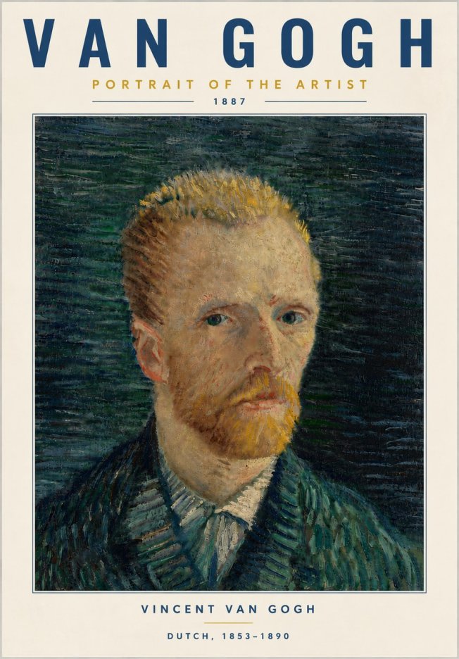 Van Gogh Portrait of the Artist II No6 - Plakat