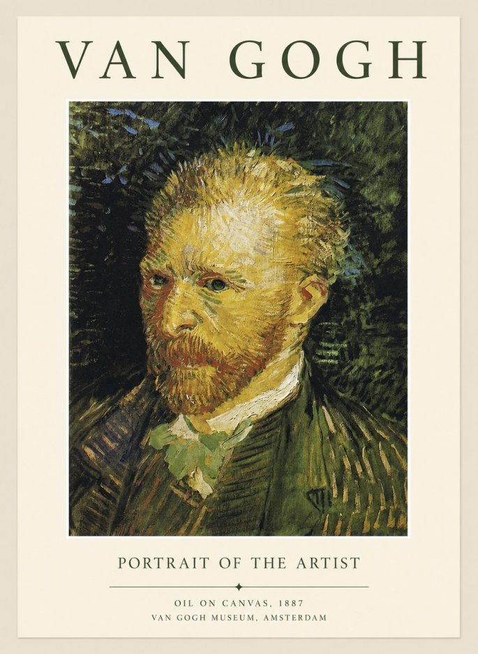 Van Gogh Portrait of the Artist III No1 - Plakat