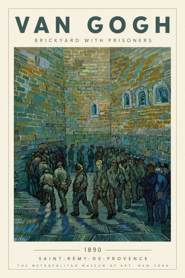 Van Gogh Brickyard with Prisoners No3 - Plakat