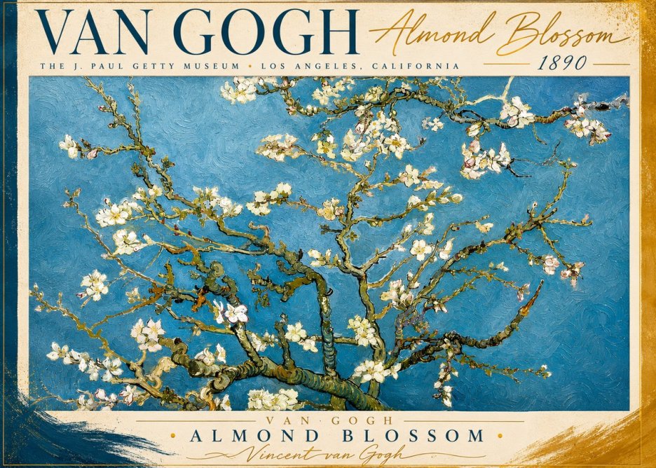 Van Gogh Almond Blossom No2 - Plakat