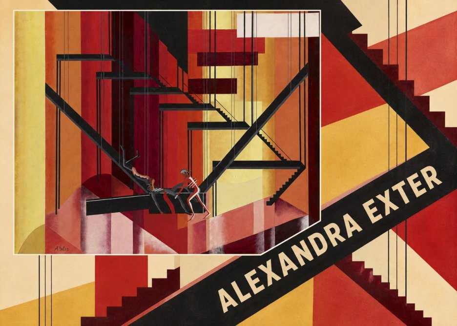 Alexandra Exter Constructivist Stage Design No5 - Plakat