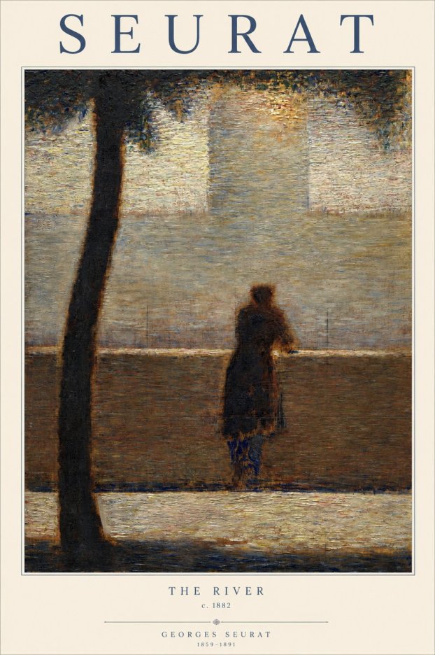 Seurat The River No1 - Plakat