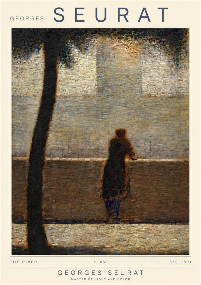 Seurat The River No4 - Plakat
