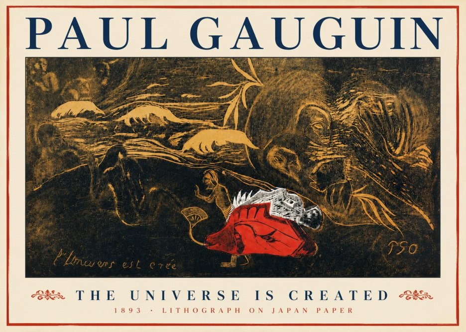 Paul Gauguin The Universe Is Created III No3 - Plakat