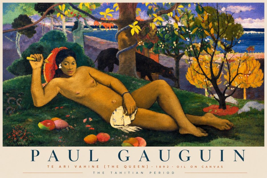 Paul Gauguin Te Ari Vahine (the Queen) No4 - Plakat