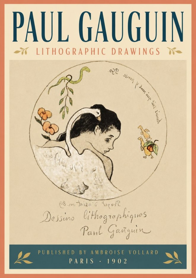 Paul Gauguin Dessins Lithographiques No5 - Plakat
