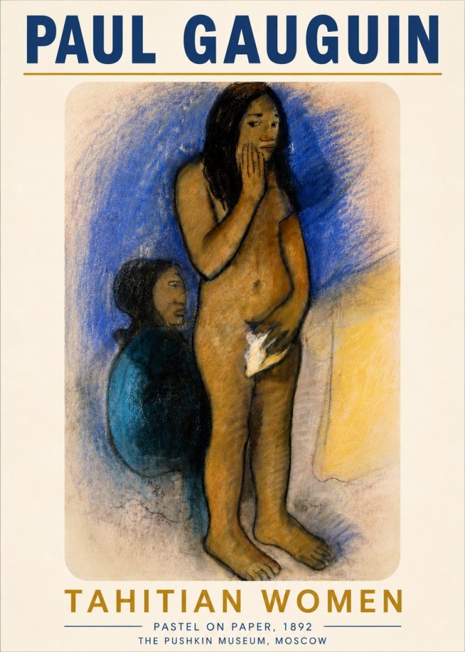 Paul Gauguin Tahitian Women No6 - Plakat