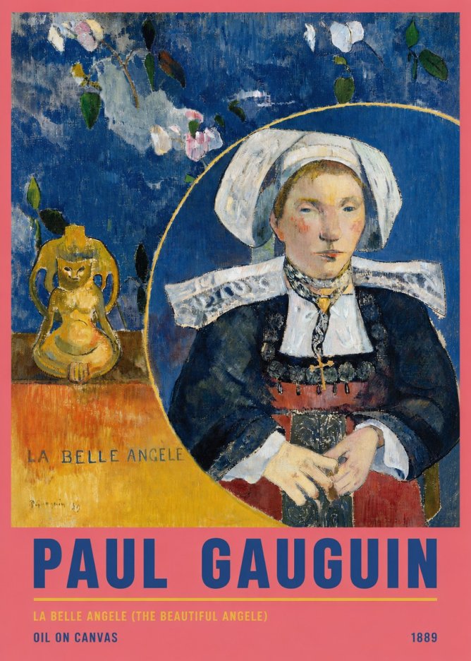 Paul Gauguin La Belle Angele No5 - Plakat