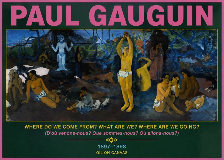 Paul Gauguin D'où Venons Nous? Que Sommes Nous? Où Allons Nous? No4 - Plakat