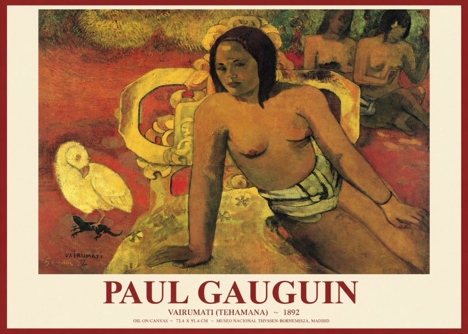 Paul Gauguin Vairumati (Tehamana) No1 - Plakat