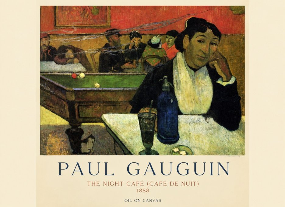 Paul Gauguin The Night Café (Café De Nuit) No1 - Plakat