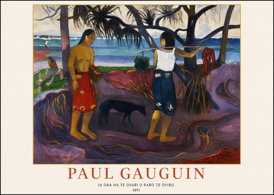 Paul Gauguin Ia Ora Na Te Ovari (I Raro Te Oviri) No1 - Plakat