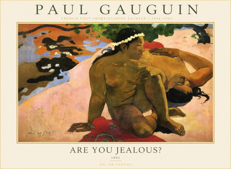 Paul Gauguin Are You Jealous? No5 - Plakat